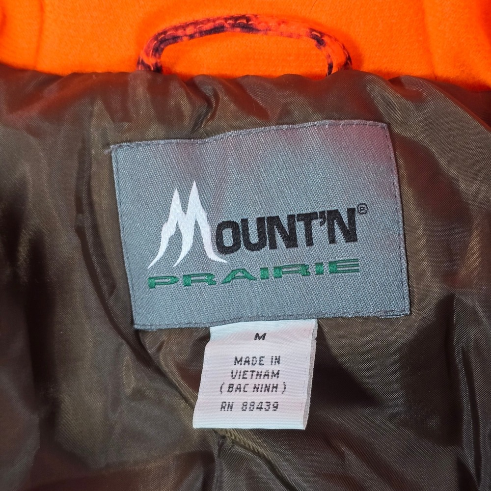 Naked North Camo Orange Fleece Hooded Jacket Women's Size M Mountain Prairie - Picture 7 of 10